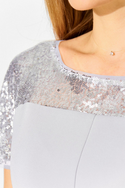 Платье Laikony L-114 светло-серый - фото 11