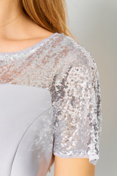 Платье Laikony L-114 светло-серый - фото 10