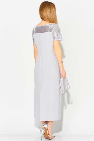 Платье Laikony L-114 светло-серый - фото 3