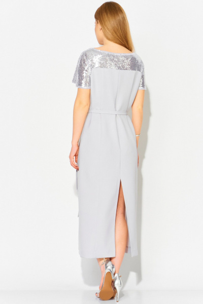 Платье Laikony L-114 светло-серый - фото 2
