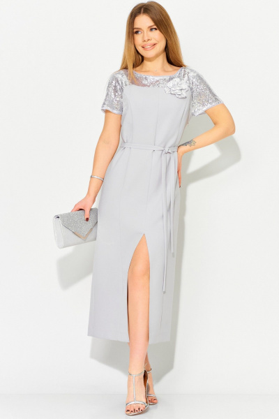Платье Laikony L-114 светло-серый - фото 1