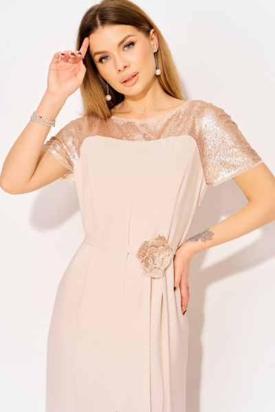 Платье Laikony L-114 пудра - фото 4