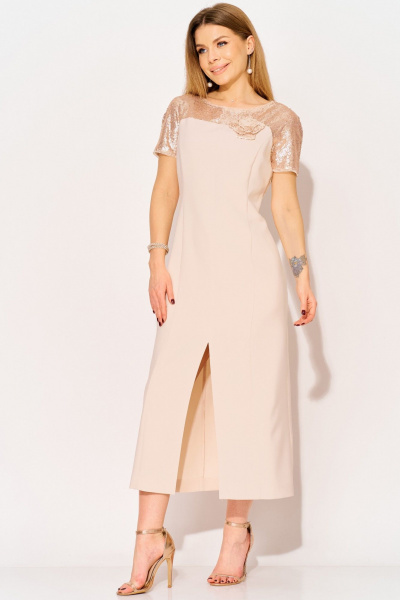 Платье Laikony L-114 пудра - фото 3