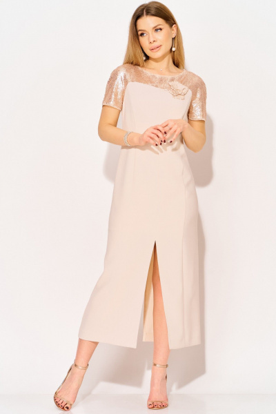 Платье Laikony L-114 пудра - фото 2