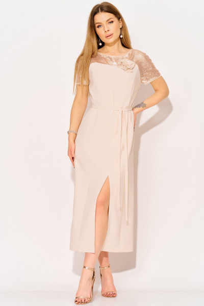Платье Laikony L-114 пудра - фото 1