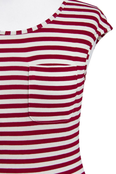 Блуза из вискозы с накладным карманом и спущенной линией плеча Alena Goretskaya А937/3 - фото 4