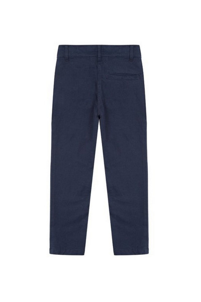 Твидовые зауженные брюки с регулируемой талией для девочки Bell Bimbo 173241 т.синий - фото 2