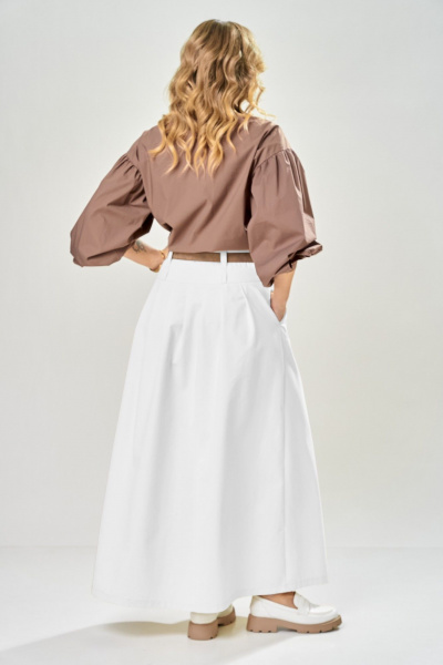 Блуза, юбка ARTELLA А-1022 шоколад+белый - фото 3