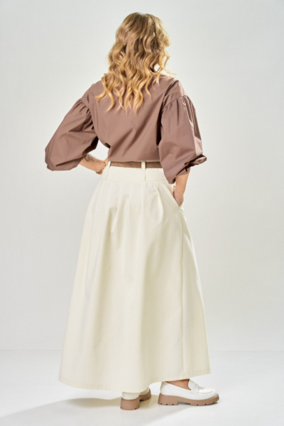 Блуза, юбка ARTELLA А-1022 шоколад+молочный - фото 3