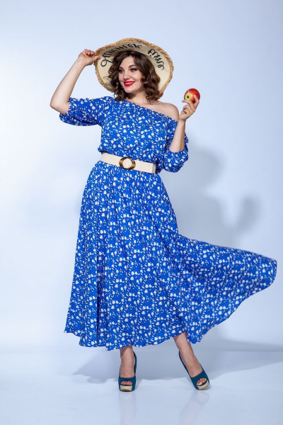 Платье Anastasia 656 василек - фото 12