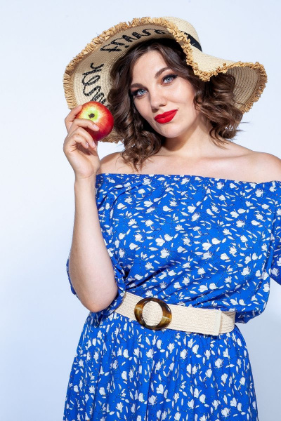 Платье Anastasia 656 василек - фото 11