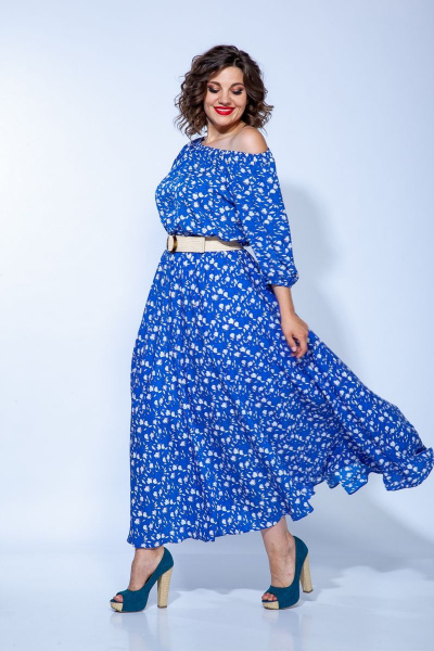 Платье Anastasia 656 василек - фото 8