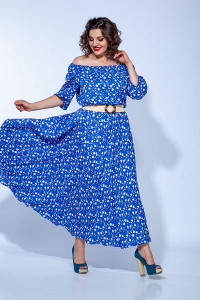 Платье Anastasia 656 василек - фото 6