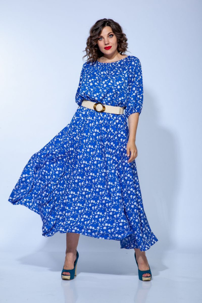 Платье Anastasia 656 василек - фото 1