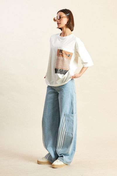 Футболка Rivoli 2331.1 молочный - фото 4