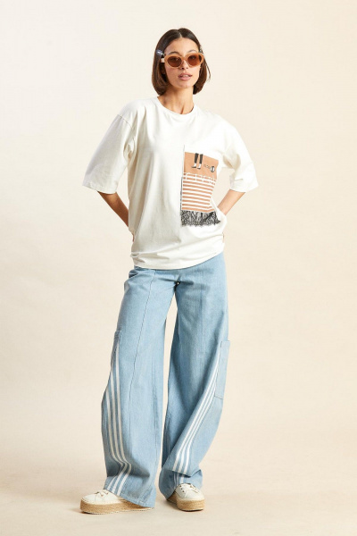 Футболка Rivoli 2331.1 молочный - фото 3