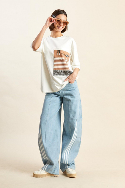 Футболка Rivoli 2331.1 молочный - фото 2