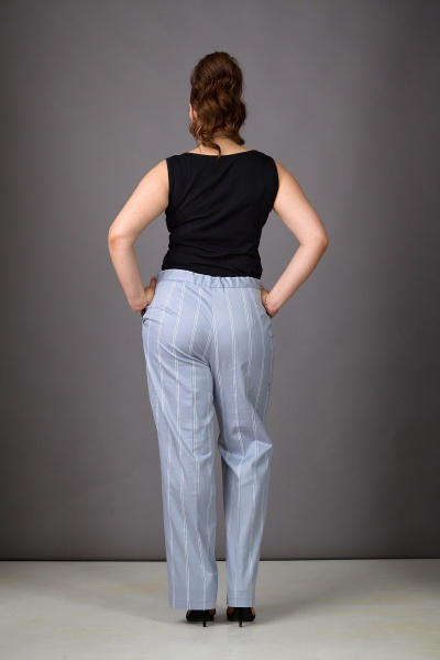 Брюки, жакет Rosheli 1185 серо-голубой - фото 8