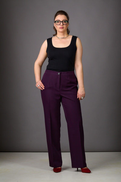 Брюки, жакет Rosheli 1187 баклажан - фото 5