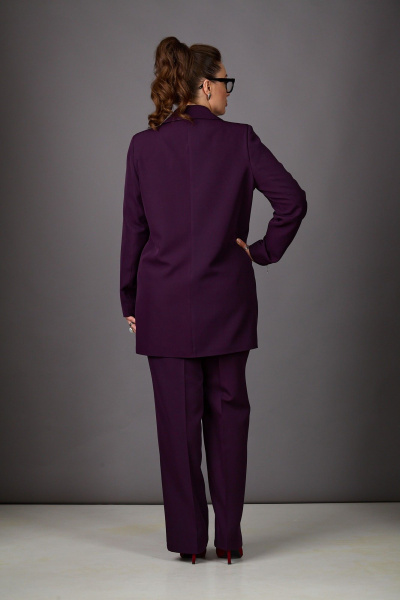 Брюки, жакет Rosheli 1187 баклажан - фото 3