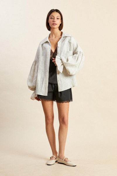 Блуза Rivoli 2478 серый - фото 4