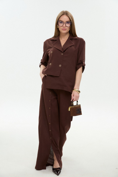 Жакет NikVa 973-5 шоколад - фото 7