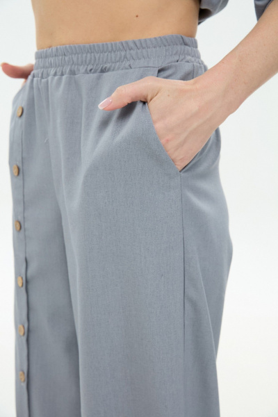 Брюки, жакет NikVa 979-7 серый - фото 4