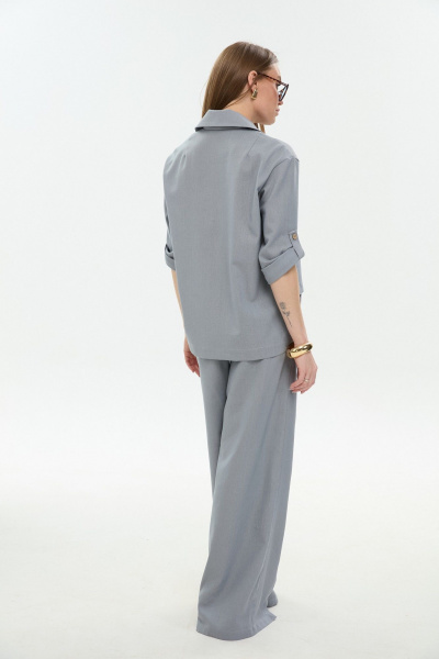 Брюки, жакет NikVa 979-7 серый - фото 3