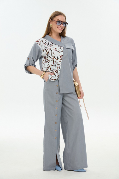 Брюки NikVa 977-7 серый - фото 8