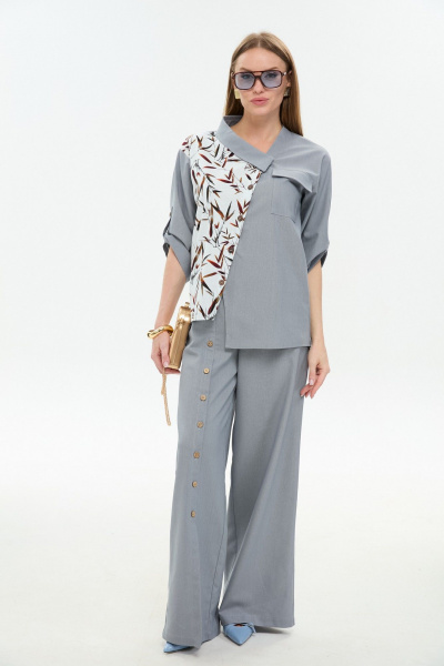 Брюки NikVa 977-7 серый - фото 7