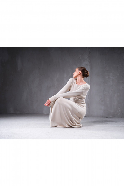 Платье Erika 7345 бежевый - фото 2