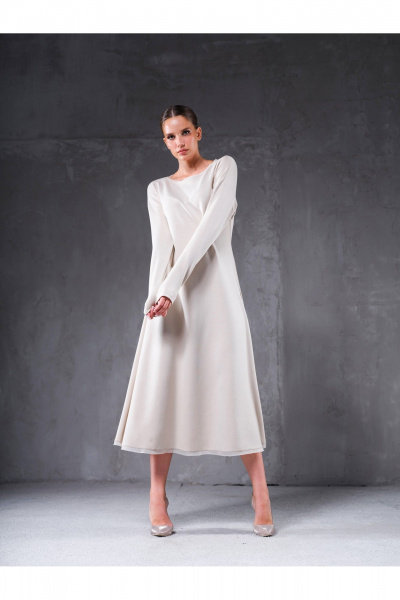 Платье Erika 7345 бежевый - фото 1