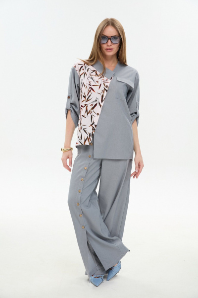 Брюки NikVa 977-7 серый - фото 4