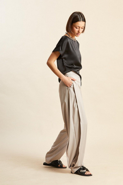 Брюки Rivoli 5262 серо-розовый - фото 7