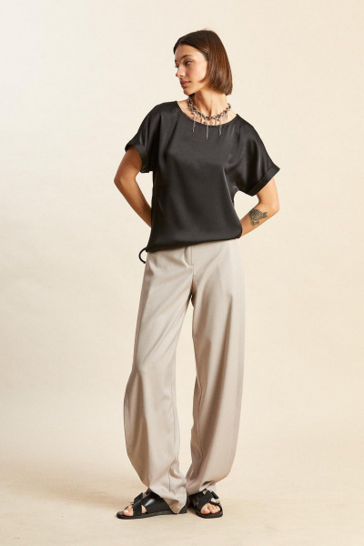 Брюки Rivoli 5262 серо-розовый - фото 4