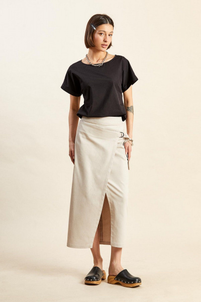 Юбка Rivoli 4071 серо-розовый - фото 4