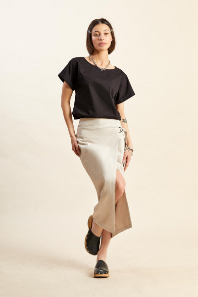 Юбка Rivoli 4071 серо-розовый - фото 3