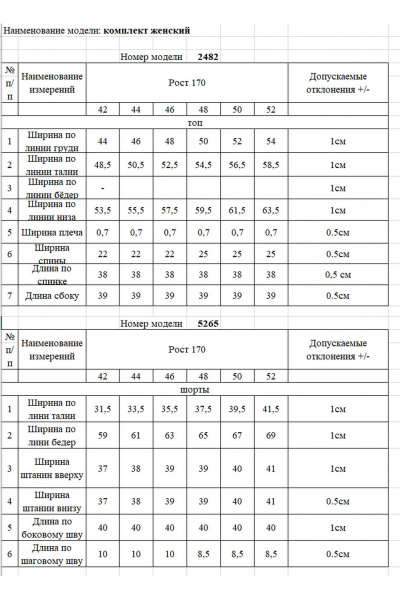 Топ, шорты Rivoli 9038 черный - фото 4
