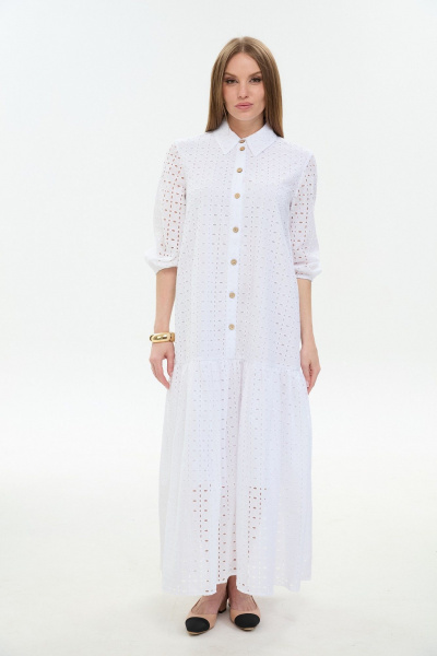 Платье NikVa 800-10 белый - фото 1
