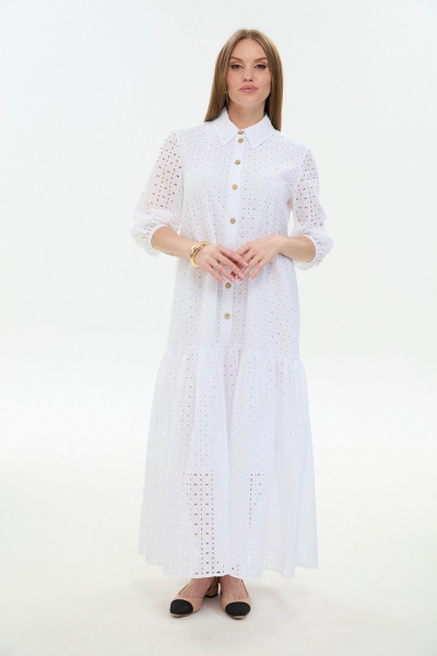 Платье NikVa 800-10 белый - фото 4