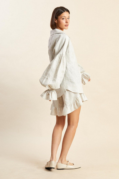 Блуза, шорты Rivoli 9039 серый - фото 8