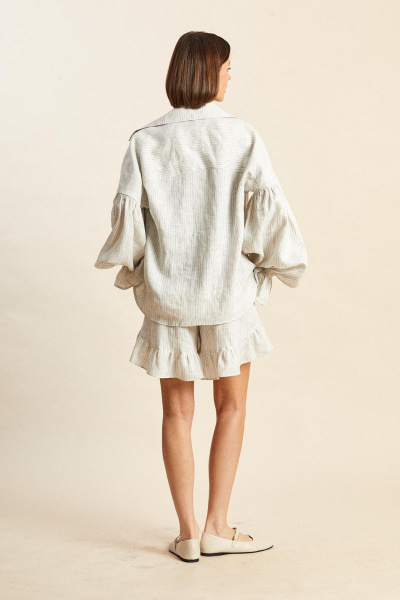 Блуза, шорты Rivoli 9039 серый - фото 7