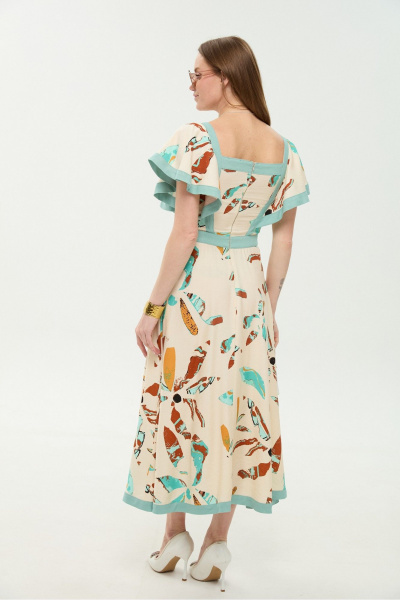 Платье NikVa 984-2 мята_и_бохо_мультиколор - фото 14