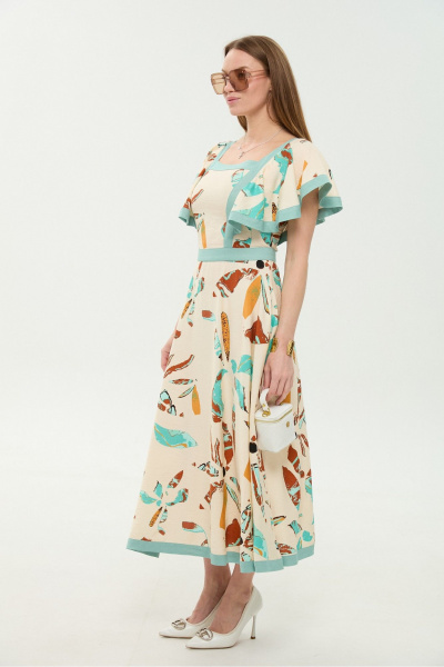 Платье NikVa 984-2 мята_и_бохо_мультиколор - фото 13