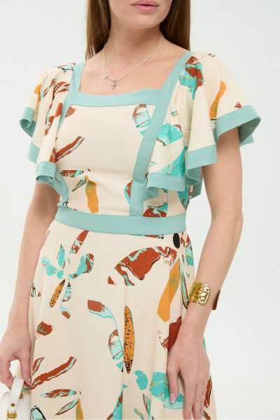 Платье NikVa 984-2 мята_и_бохо_мультиколор - фото 8