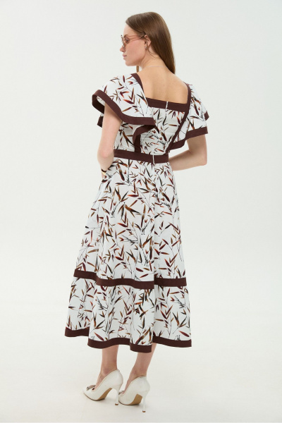 Платье NikVa 984-4 листья_мультиколор - фото 9
