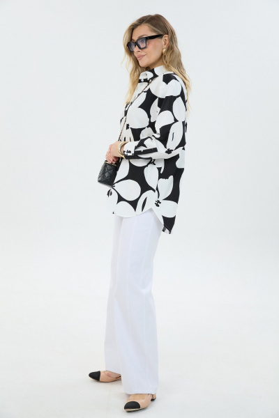 Брюки, рубашка LM К1440194 черно-белый - фото 5