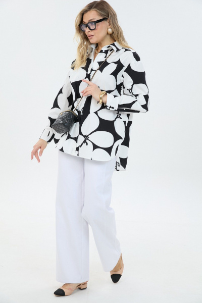 Брюки, рубашка LM К1440194 черно-белый - фото 3