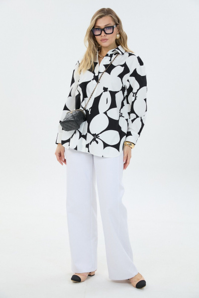 Брюки, рубашка LM К1440194 черно-белый - фото 1