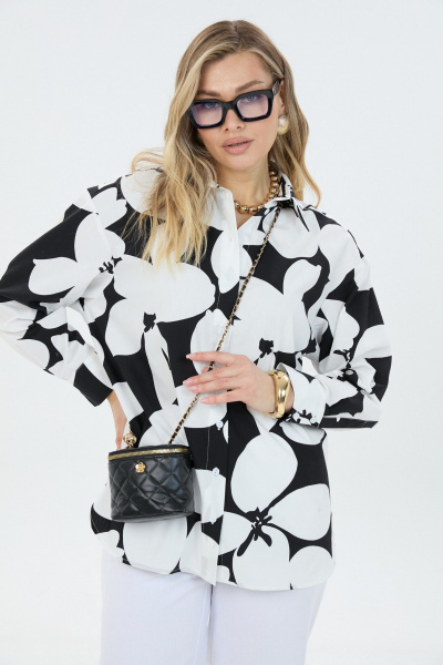 Брюки, рубашка LM М144 черно-белая - фото 2